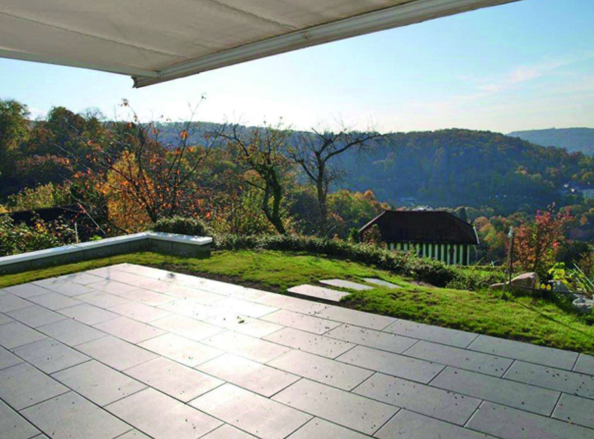 Terrasse mit wunderschönem Blick.