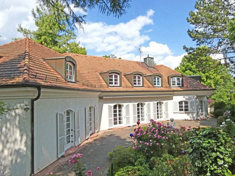 Gartenansicht mit Terrasse