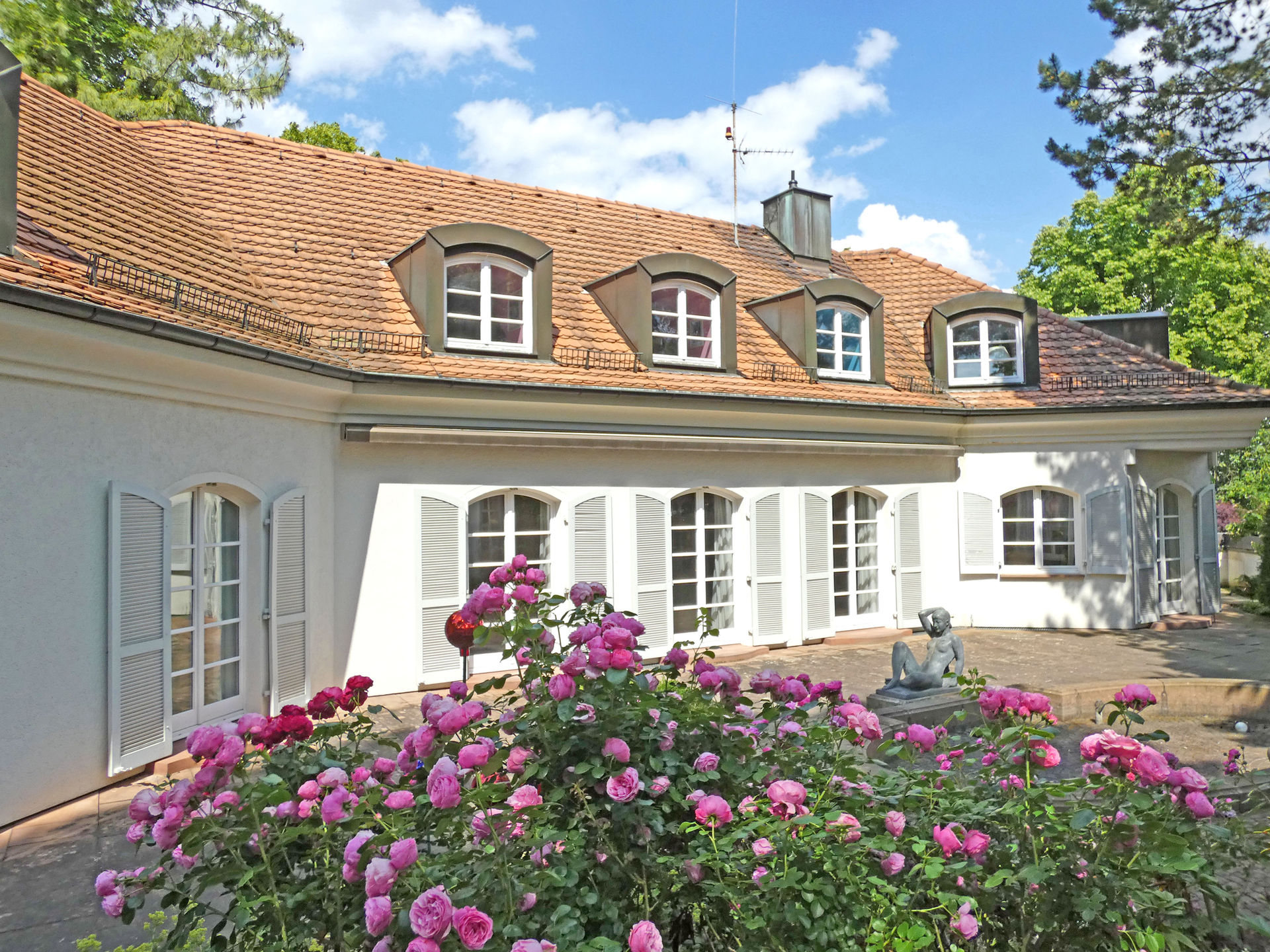 Gartenansicht mit Rosenpracht (2)